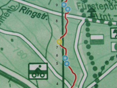 Trailmap Singletrail Ochsenkopf - ein Bikepark in Bayern